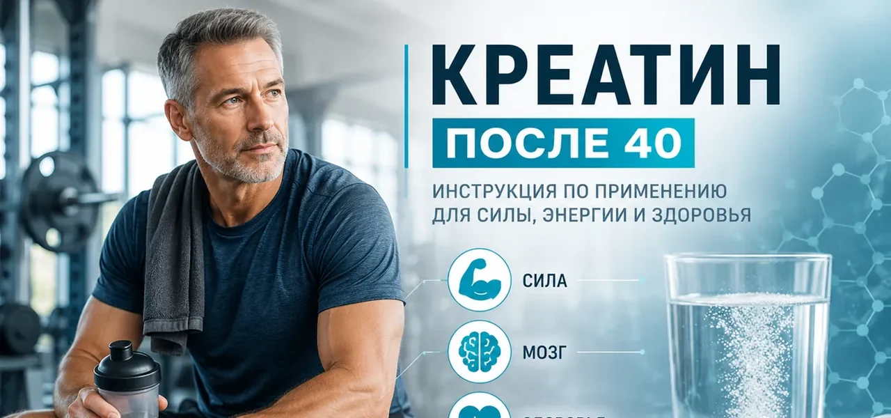 Креатин после 40: нужен ли и как принимать